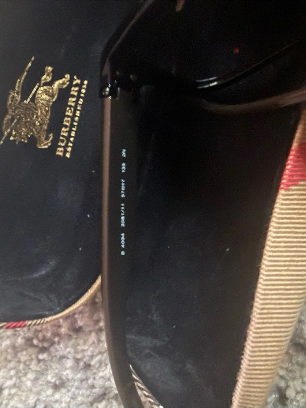 Burberry Black Oversized Square Sunglasses